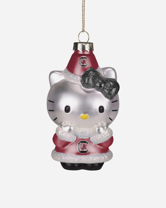 South Carolina Gamecocks Hello Kitty® Glitter Ornament FOCO - FOCO.com