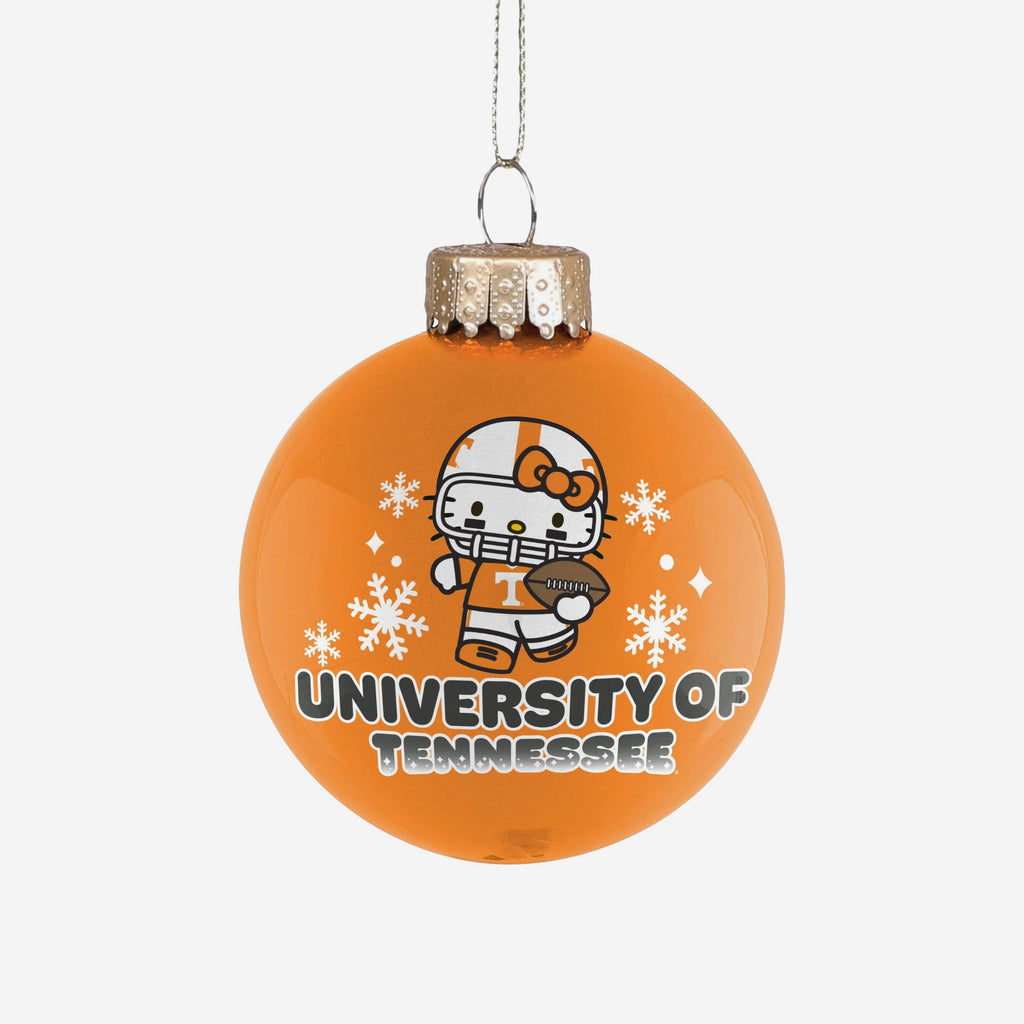 Tennessee Volunteers Hello Kitty® Glass Ball Ornament FOCO - FOCO.com