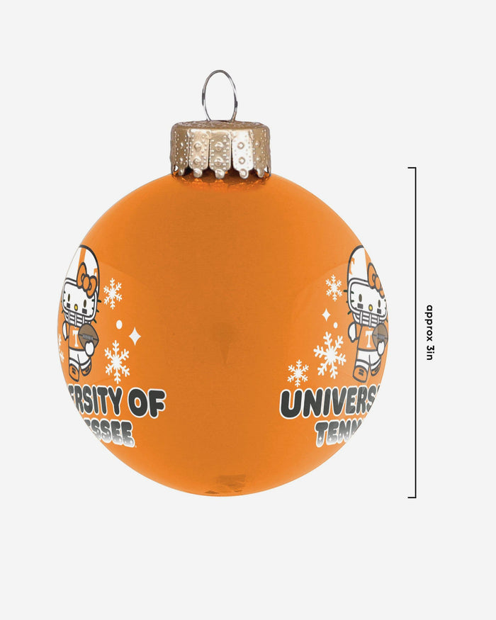 Tennessee Volunteers Hello Kitty® Glass Ball Ornament FOCO - FOCO.com