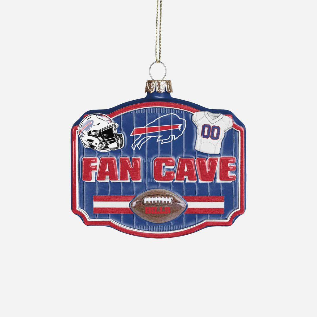 Buffalo Bills Blown Glass Fan Cave Ornament FOCO - FOCO.com