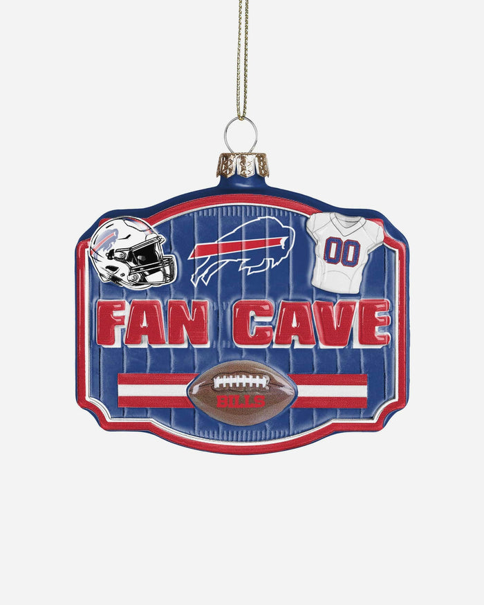 Buffalo Bills Blown Glass Fan Cave Ornament FOCO - FOCO.com
