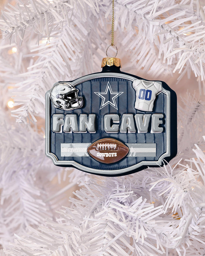 Dallas Cowboys Blown Glass Fan Cave Ornament FOCO - FOCO.com