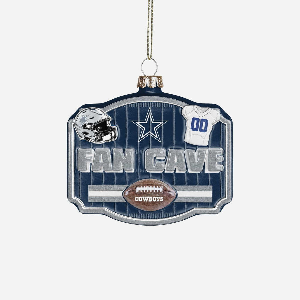 Dallas Cowboys Blown Glass Fan Cave Ornament FOCO - FOCO.com