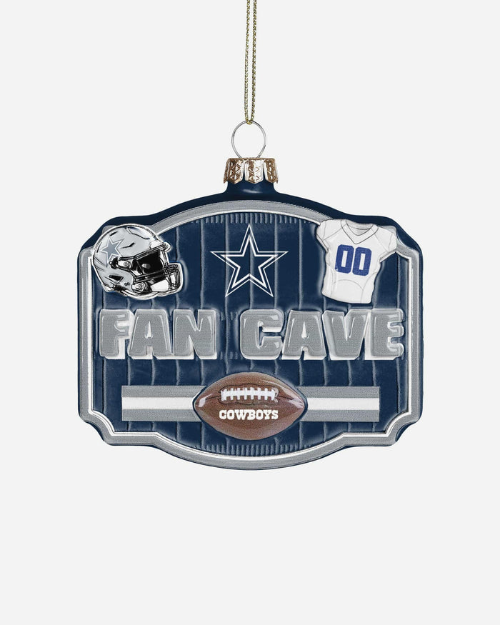Dallas Cowboys Blown Glass Fan Cave Ornament FOCO - FOCO.com