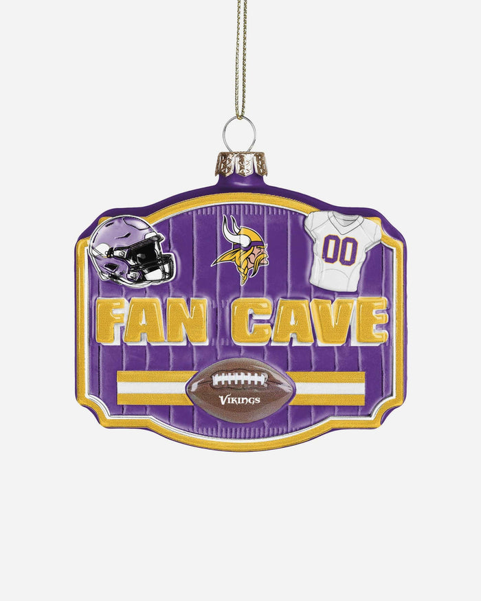 Minnesota Vikings Blown Glass Fan Cave Ornament FOCO - FOCO.com