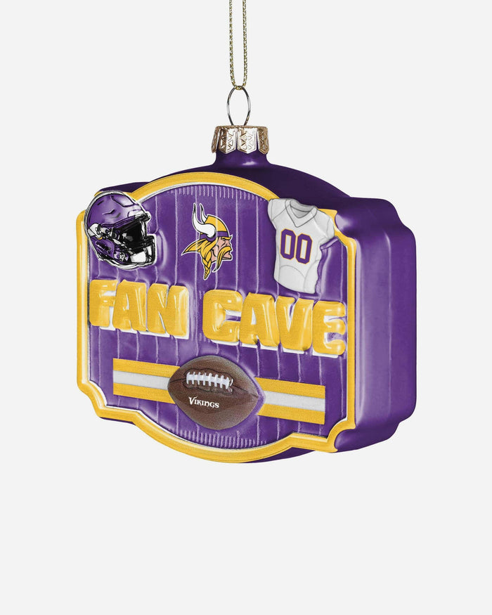 Minnesota Vikings Blown Glass Fan Cave Ornament FOCO - FOCO.com