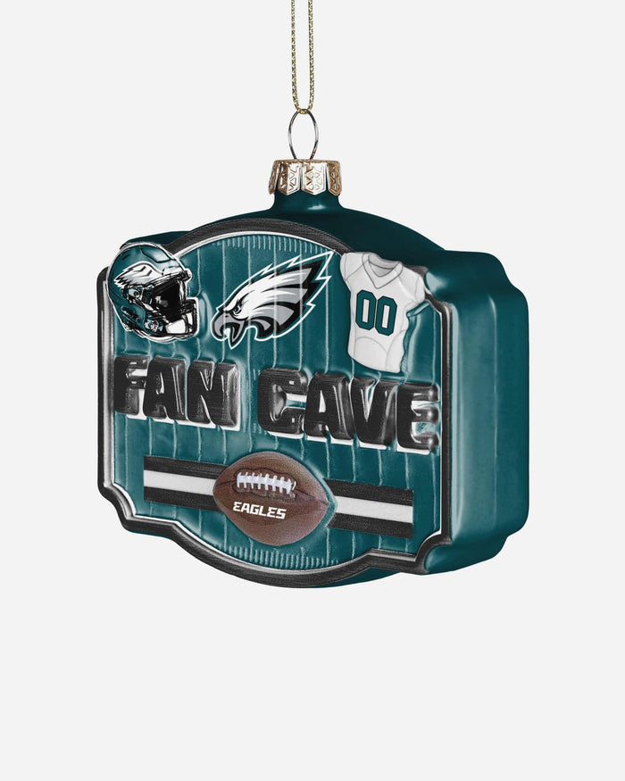 Philadelphia Eagles Blown Glass Fan Cave Ornament FOCO - FOCO.com