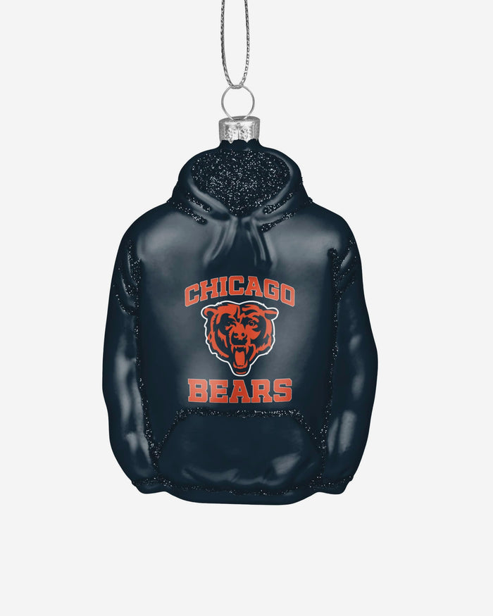 Chicago Bears Glitter Hoodie Ornament FOCO - FOCO.com