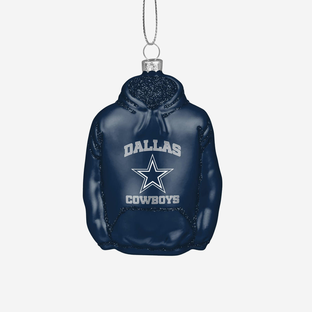 Dallas Cowboys Glitter Hoodie Ornament FOCO - FOCO.com