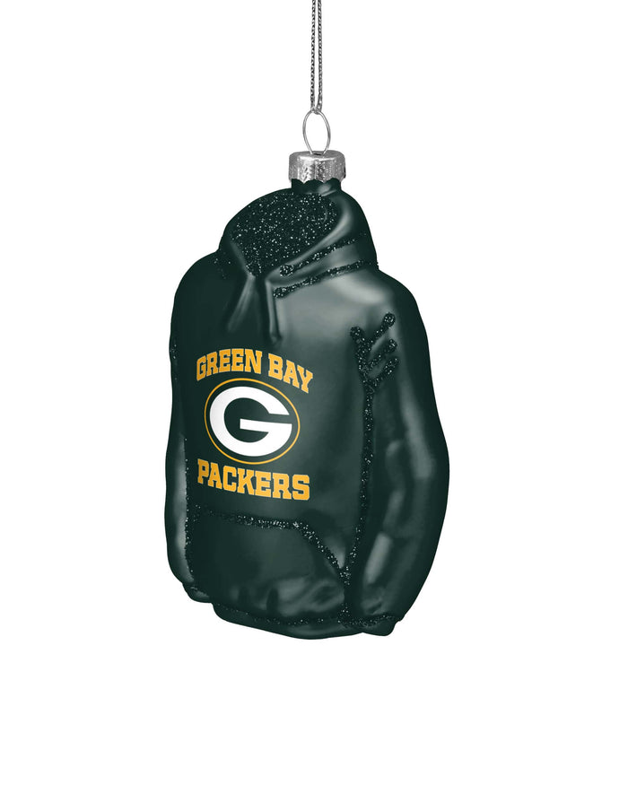 Green Bay Packers Glitter Hoodie Ornament FOCO - FOCO.com