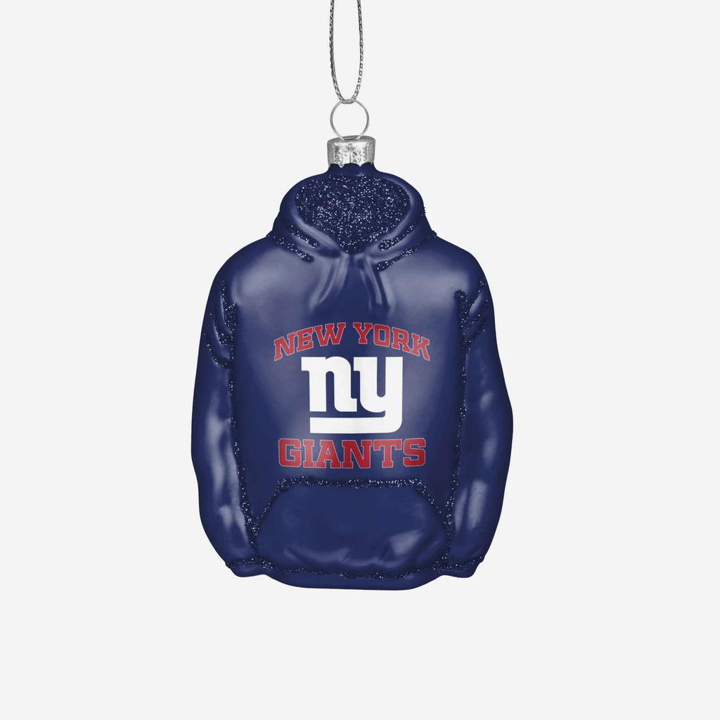 New York Giants Glitter Hoodie Ornament FOCO - FOCO.com