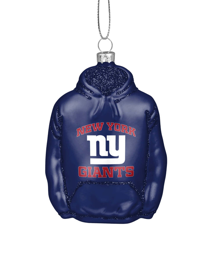 New York Giants Glitter Hoodie Ornament FOCO - FOCO.com