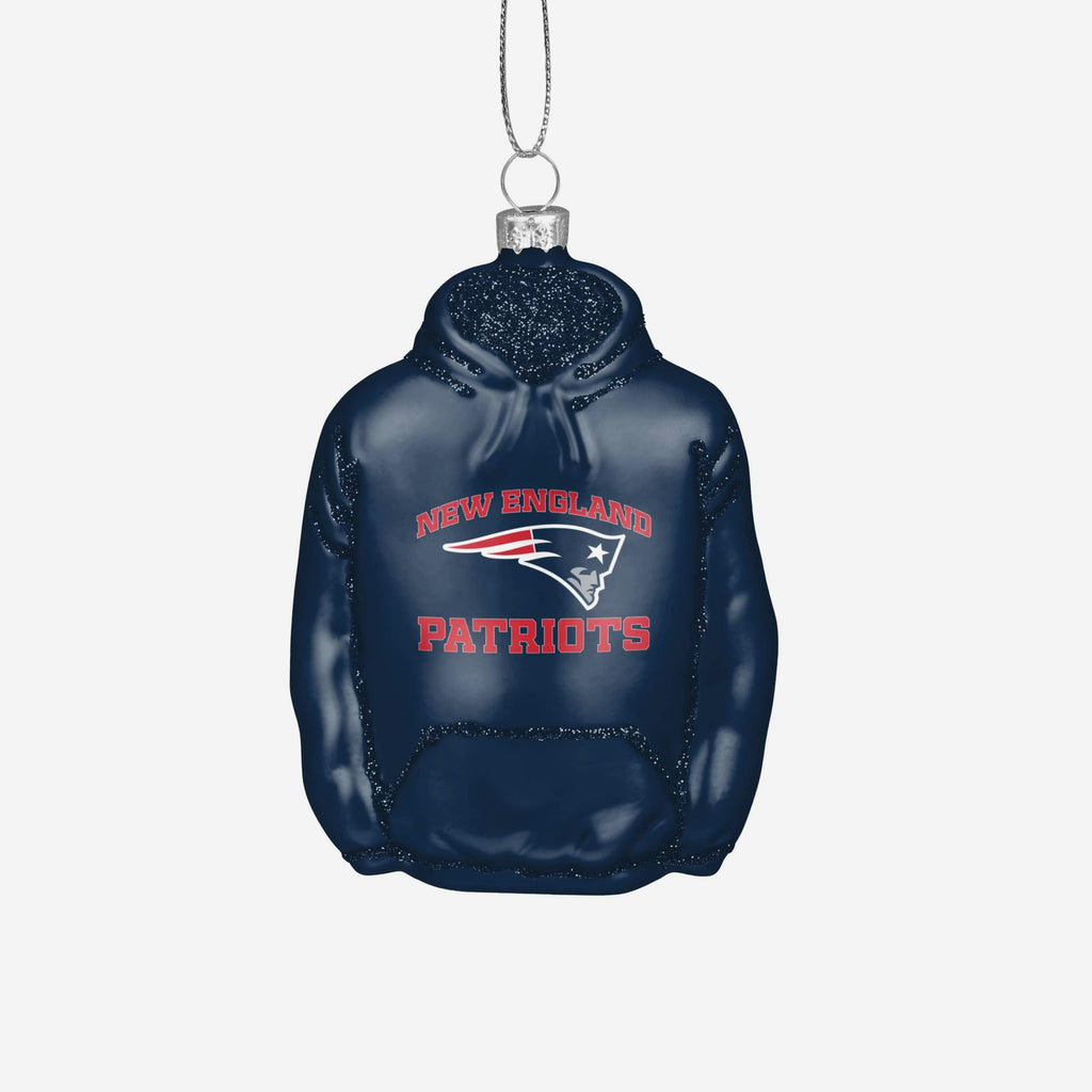 New England Patriots Glitter Hoodie Ornament FOCO - FOCO.com