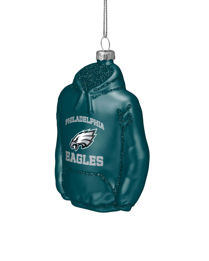 Philadelphia Eagles Glitter Hoodie Ornament FOCO - FOCO.com