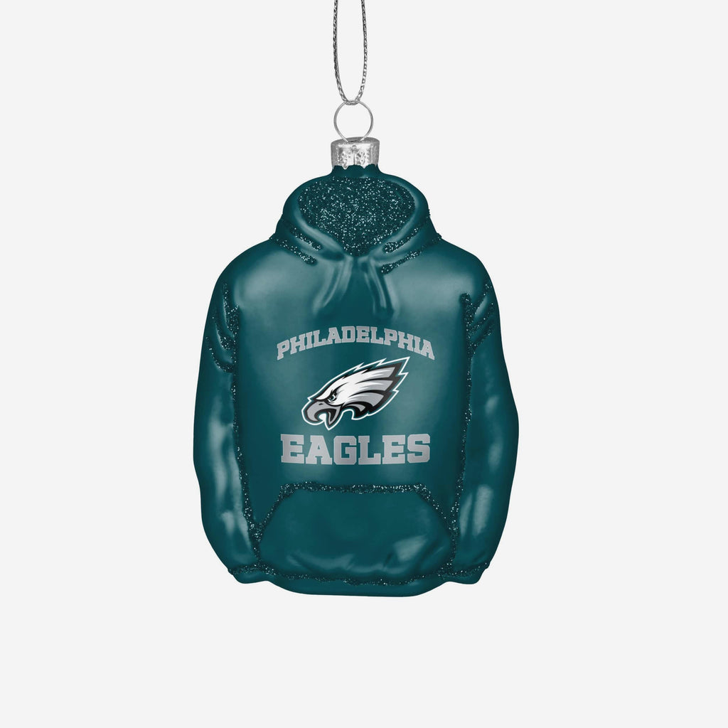 Philadelphia Eagles Glitter Hoodie Ornament FOCO - FOCO.com