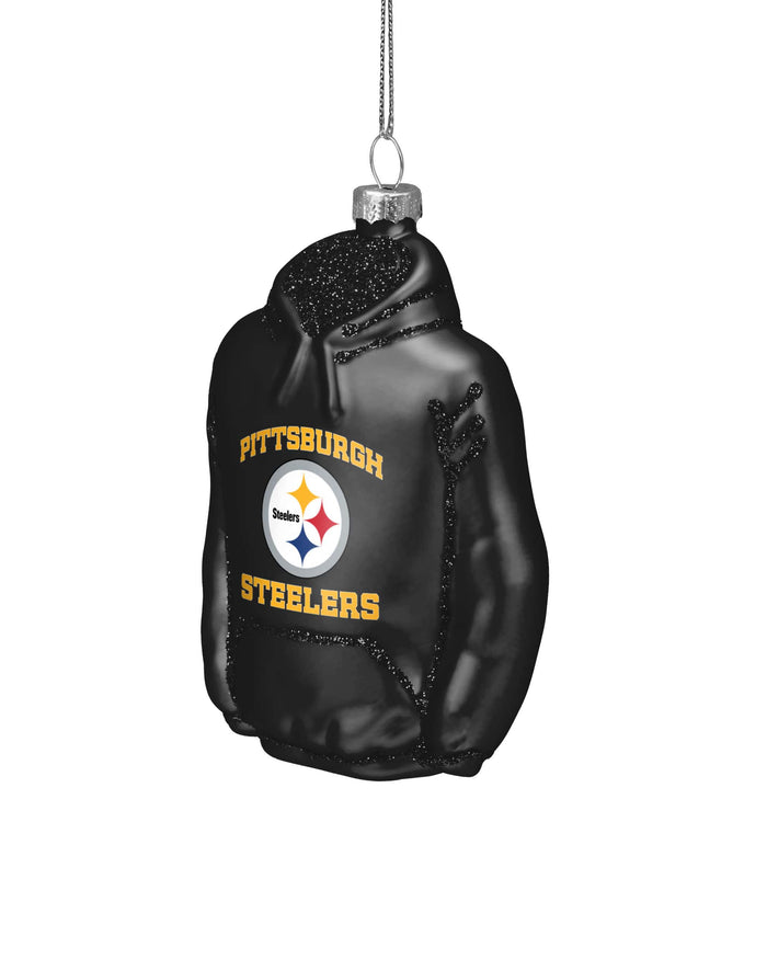 Pittsburgh Steelers Glitter Hoodie Ornament FOCO - FOCO.com