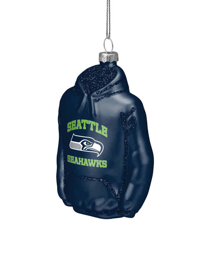Seattle Seahawks Glitter Hoodie Ornament FOCO - FOCO.com
