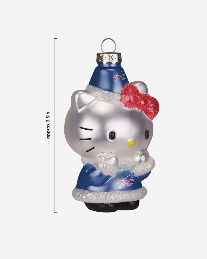 Buffalo Bills Hello Kitty® Glitter Ornament FOCO - FOCO.com