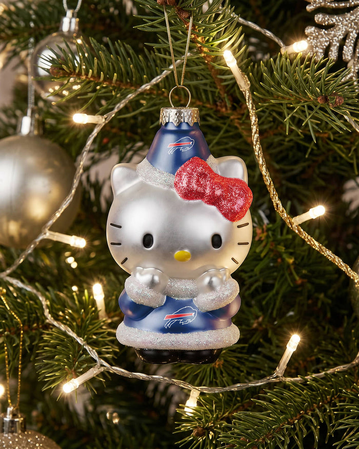 Buffalo Bills Hello Kitty® Glitter Ornament FOCO - FOCO.com