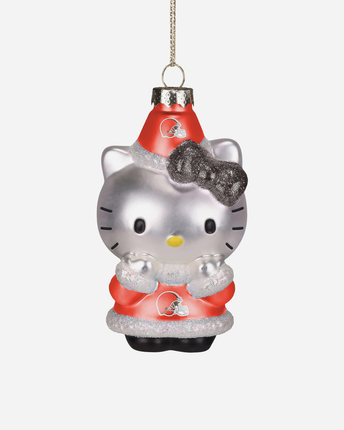 Cleveland Browns Hello Kitty® Glitter Ornament FOCO - FOCO.com