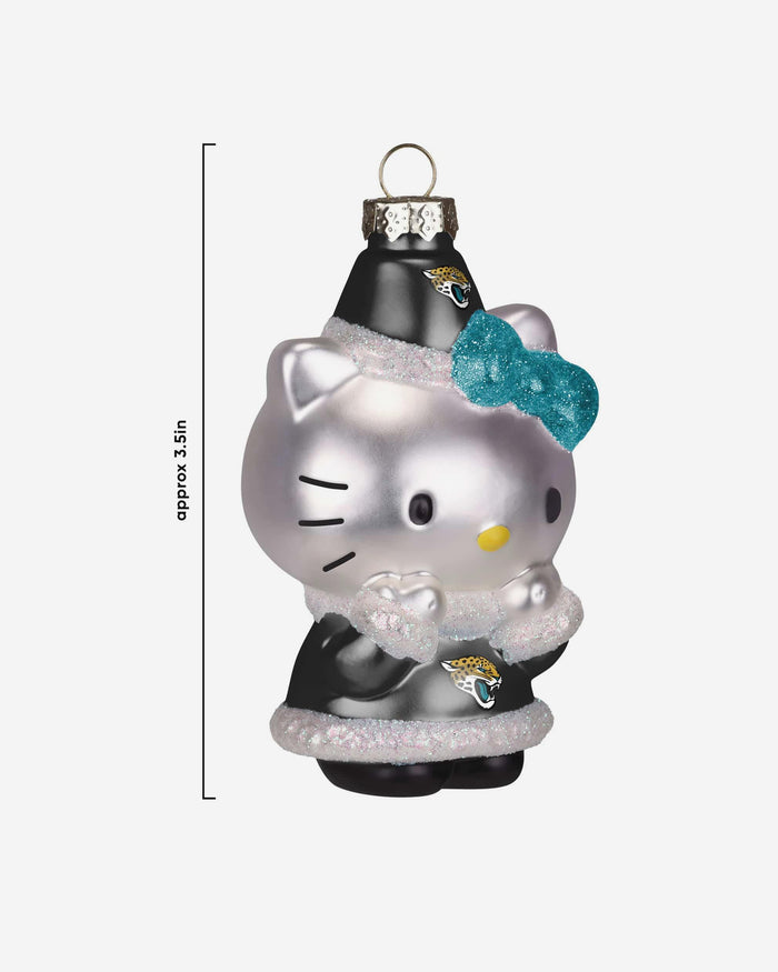 Jacksonville Jaguars Hello Kitty® Glitter Ornament FOCO - FOCO.com