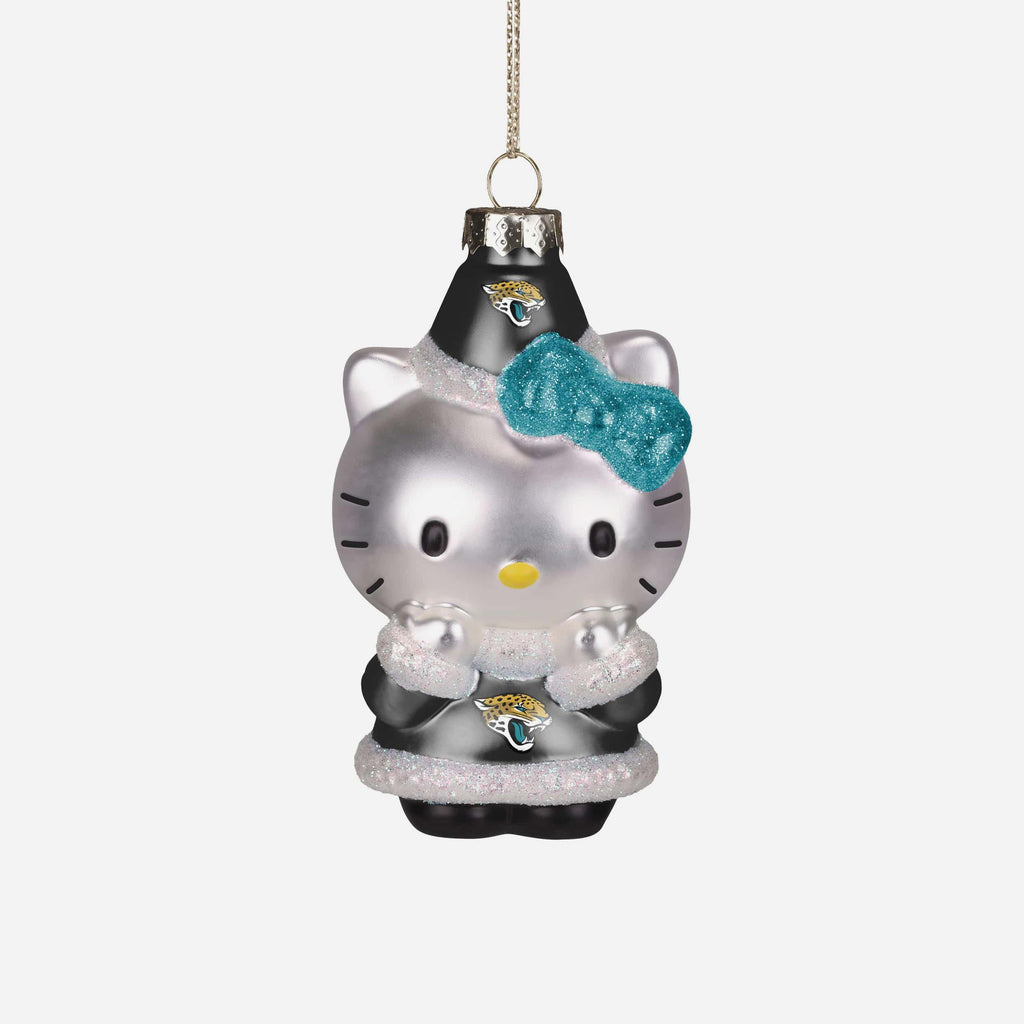 Jacksonville Jaguars Hello Kitty® Glitter Ornament FOCO - FOCO.com