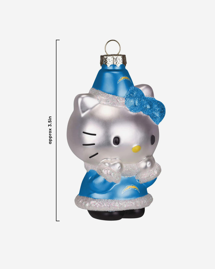 Los Angeles Chargers Hello Kitty® Glitter Ornament FOCO - FOCO.com