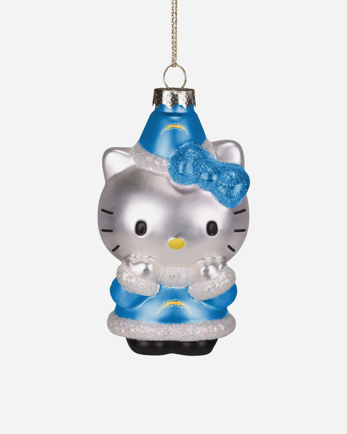 Los Angeles Chargers Hello Kitty® Glitter Ornament FOCO - FOCO.com