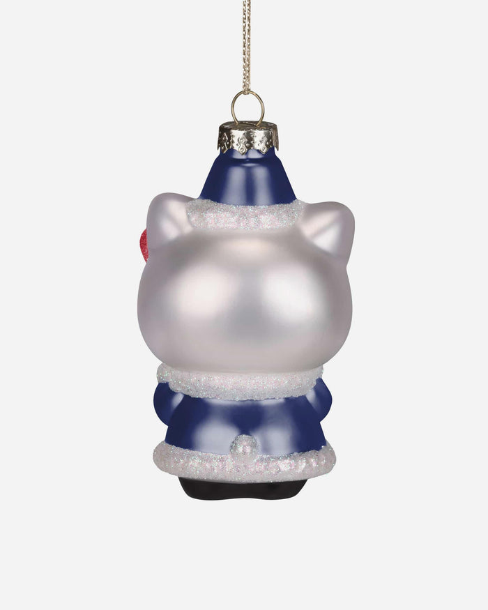 New York Giants Hello Kitty® Glitter Ornament FOCO - FOCO.com