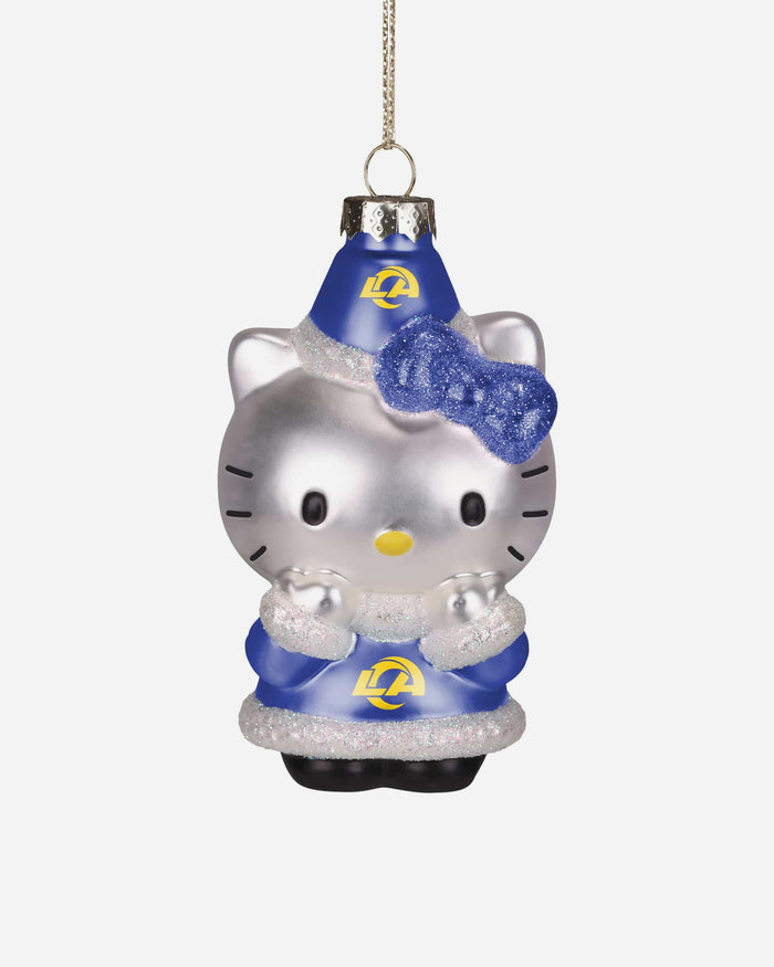 Los Angeles Rams Hello Kitty® Glitter Ornament FOCO - FOCO.com