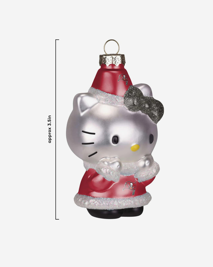 Tampa Bay Buccaneers Hello Kitty® Glitter Ornament FOCO - FOCO.com