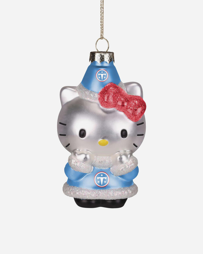 Tennessee Titans Hello Kitty® Glitter Ornament FOCO - FOCO.com