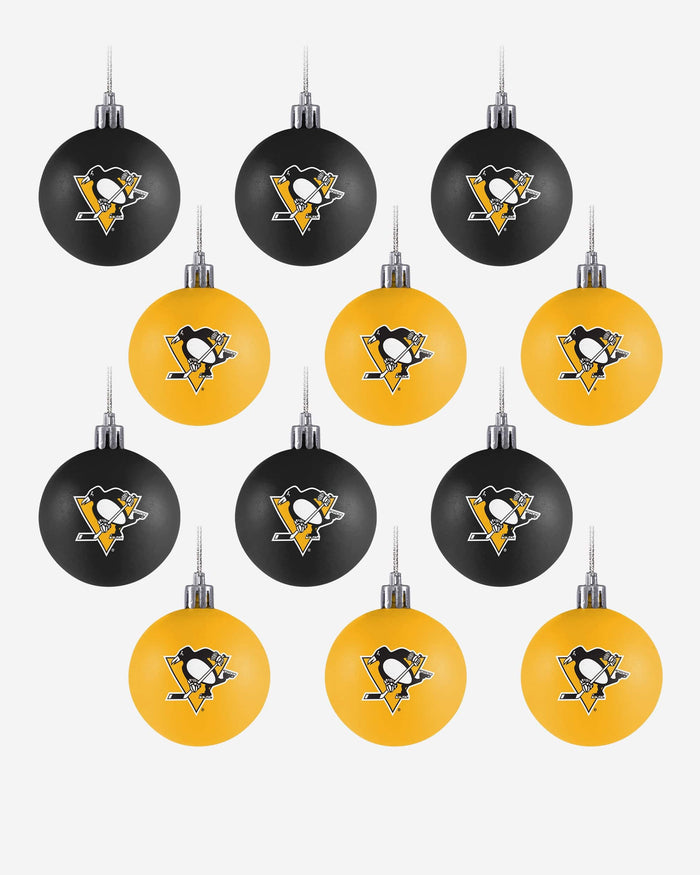 Pittsburgh Penguins 12 Pack Ball Ornament Set Foco - FOCO.com