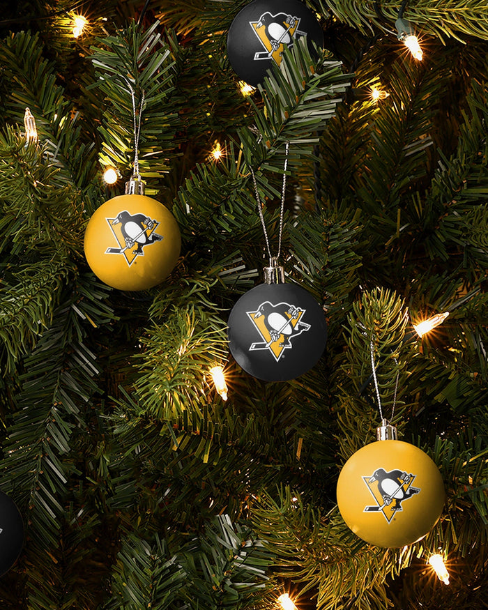 Pittsburgh Penguins 12 Pack Ball Ornament Set Foco - FOCO.com