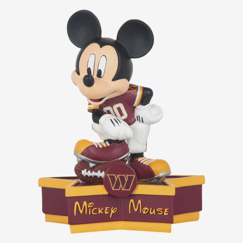 Washington Commanders Disney Mickey Mouse Uniform Figurine FOCO - FOCO.com