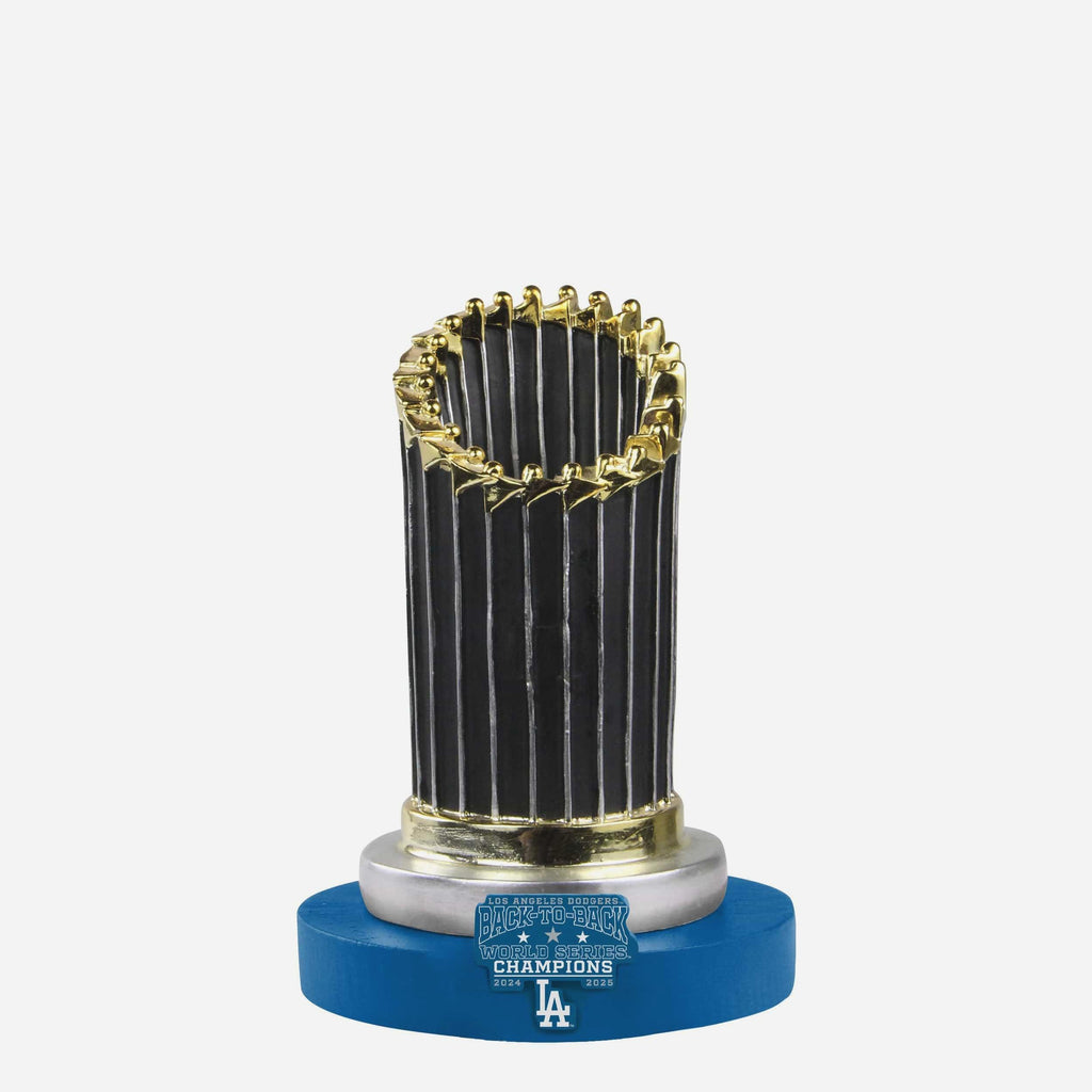 Los Angeles Dodgers 2025 Back To Back World Series Champions Trophy Paperweight FOCO - FOCO.com