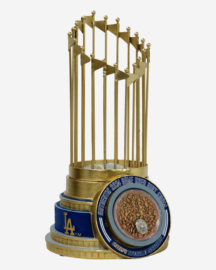 Los Angeles Dodgers 2024 World Series Champions Authentic Dirt Trophy Paperweight FOCO - FOCO.com