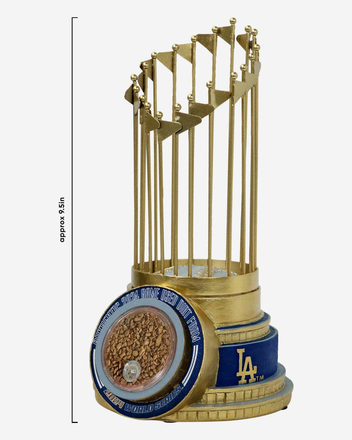Los Angeles Dodgers 2024 World Series Champions Authentic Dirt Trophy Paperweight FOCO - FOCO.com