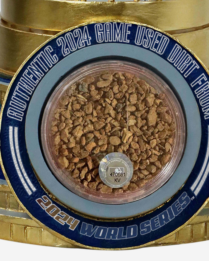 Los Angeles Dodgers 2024 World Series Champions Authentic Dirt Trophy Paperweight FOCO - FOCO.com