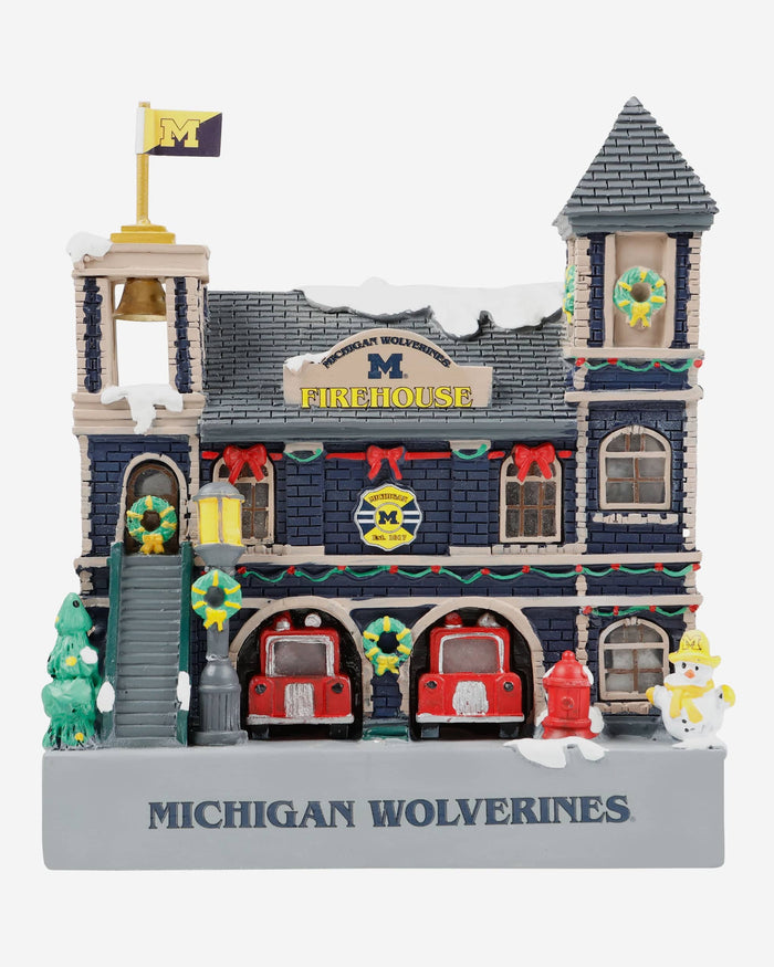Michigan Wolverines Light Up Resin Team Firehouse FOCO - FOCO.com