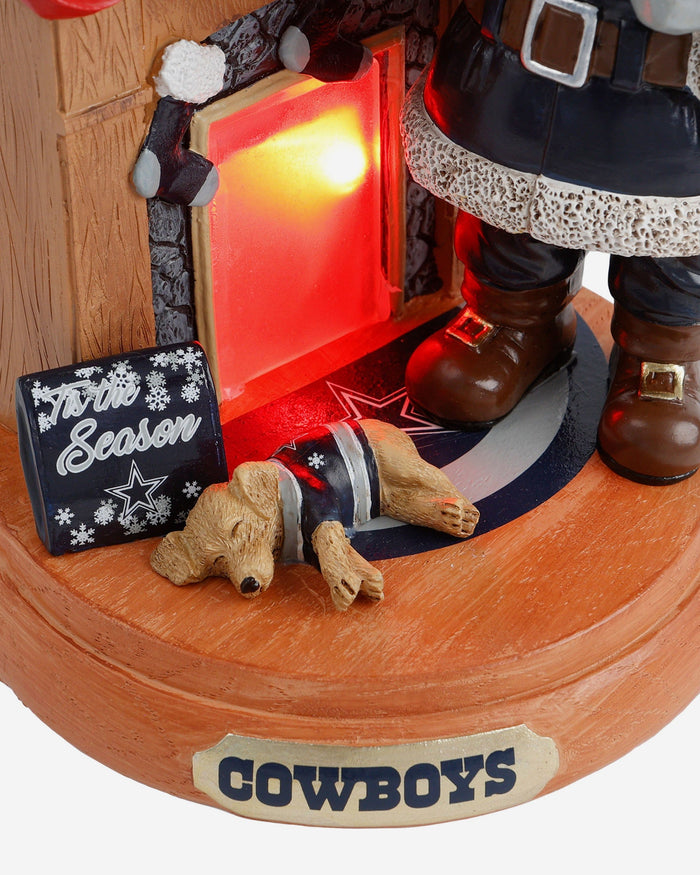 Dallas Cowboys Santa Fireplace Figurine FOCO - FOCO.com