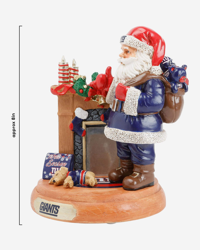 New York Giants Santa Fireplace Figurine FOCO - FOCO.com