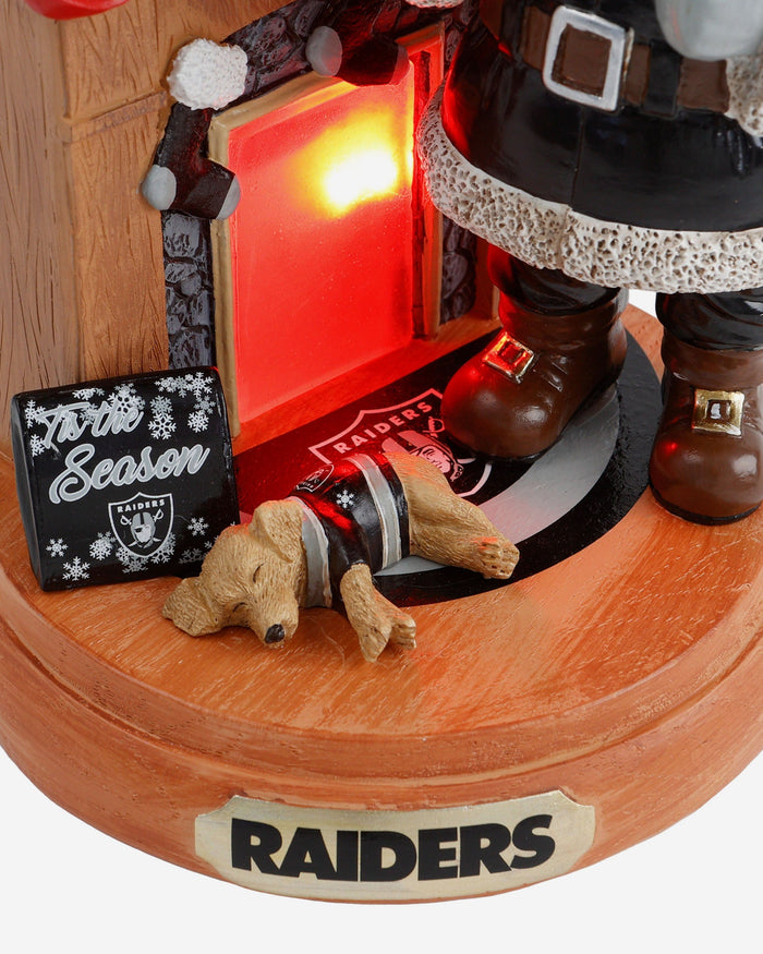 Las Vegas Raiders Santa Fireplace Figurine FOCO - FOCO.com