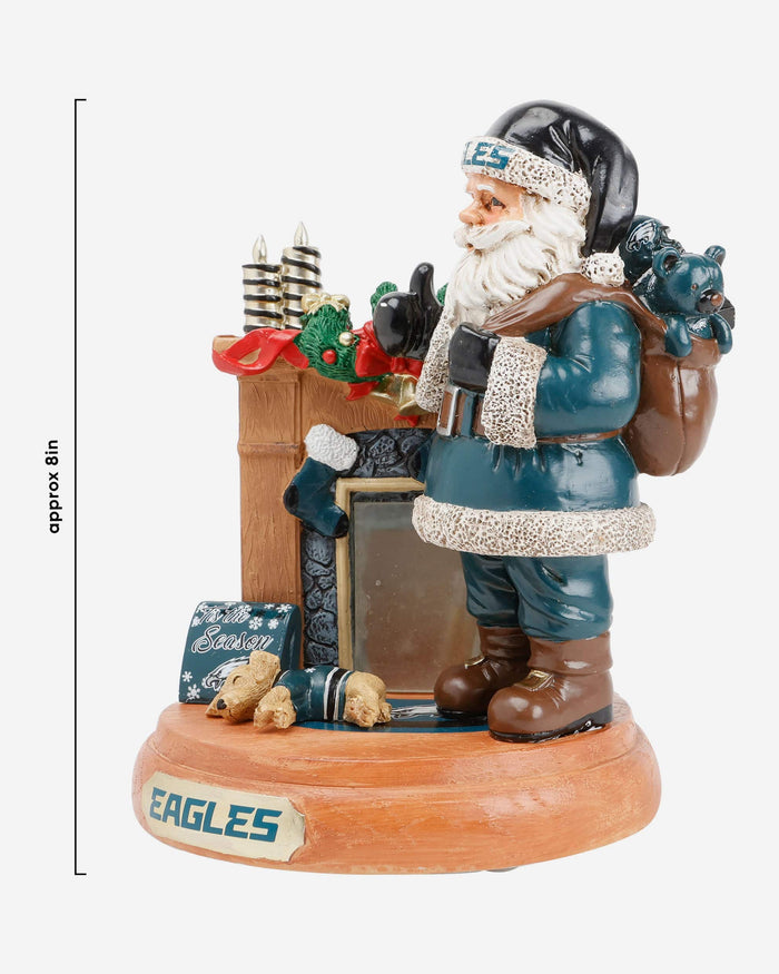 Philadelphia Eagles Santa Fireplace Figurine FOCO - FOCO.com