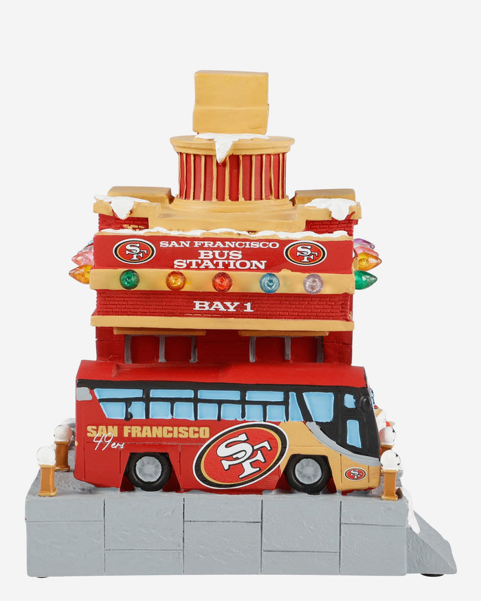 Go Niners Bus San Francisco 49ers Light Up Resin Team Bus Station FOCO