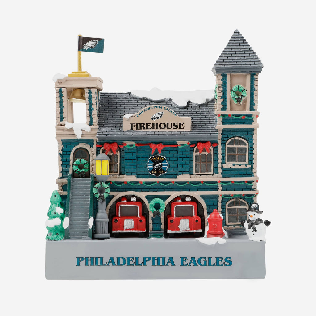 Philadelphia Eagles Light Up Resin Team Firehouse FOCO - FOCO.com