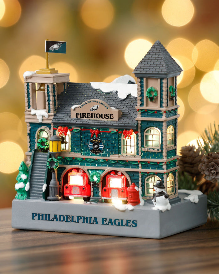 Philadelphia Eagles Light Up Resin Team Firehouse FOCO - FOCO.com