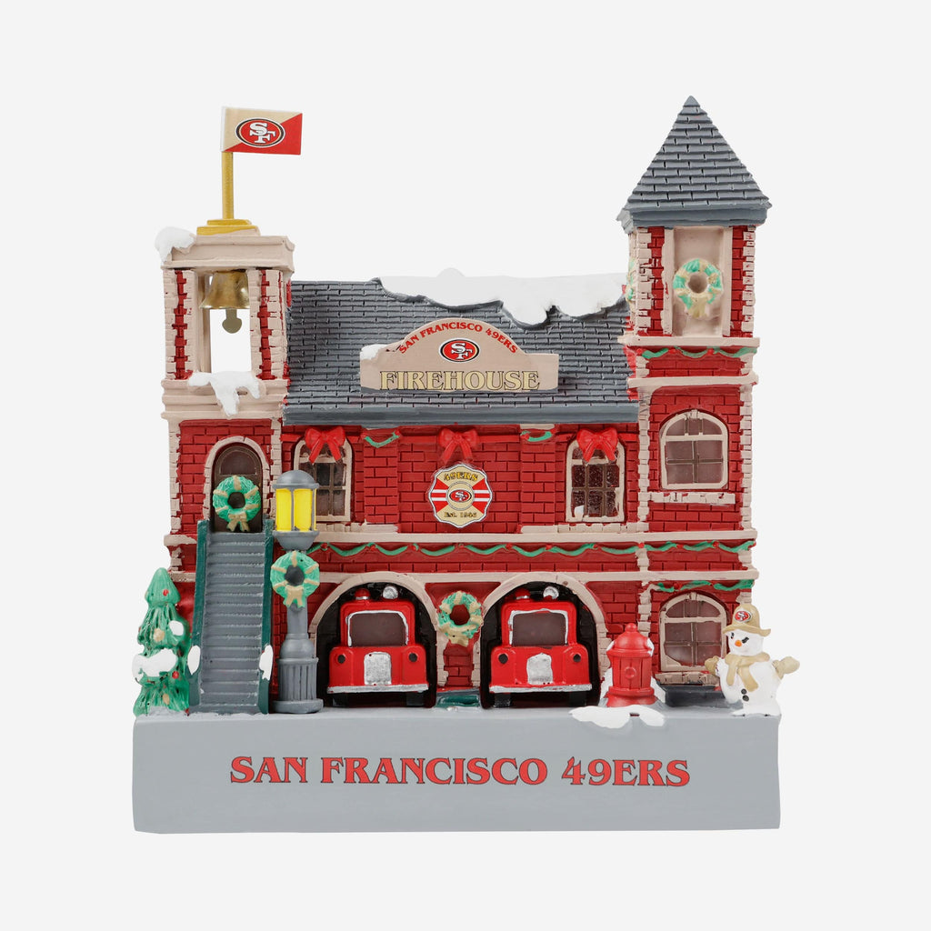 San Francisco 49ers Light Up Resin Team Firehouse FOCO - FOCO.com