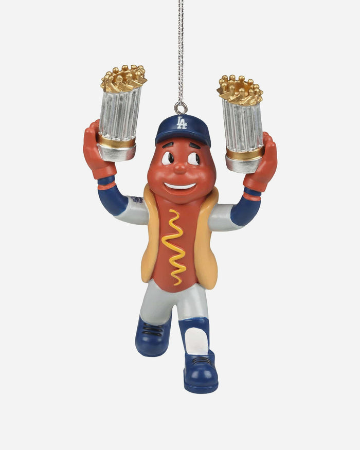 Los Angeles Dodgers 2025 Back To Back World Series Champions Mascot Resin Ornament FOCO - FOCO.com