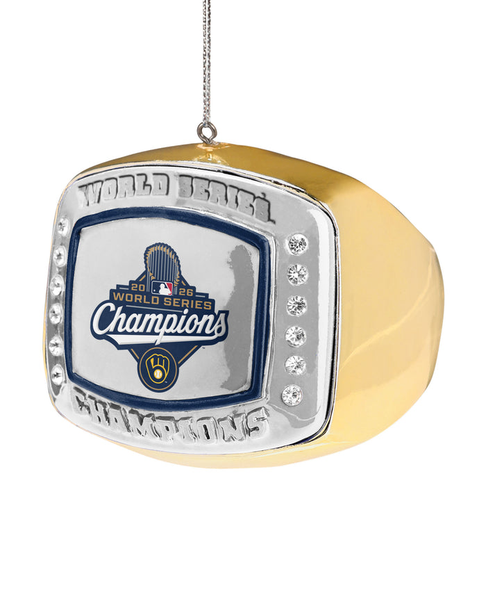 Milwaukee Brewers 2026 World Series Champions Ring Ornament FOCO - FOCO.com